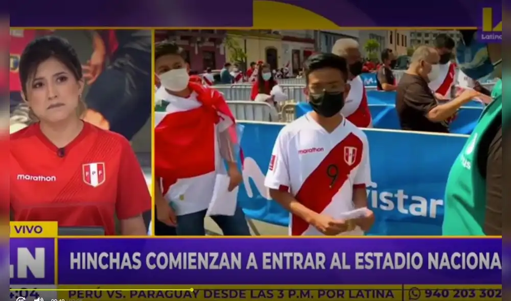 Perú se medirá ante Paraguay en el Estadio Nacional por las Eliminatorias Qatar 2022. Foto: captura Latina Perú se medirá ante Paraguay en el Estadio Nacional por las Eliminatorias Qatar 2022. Foto: captura Latina