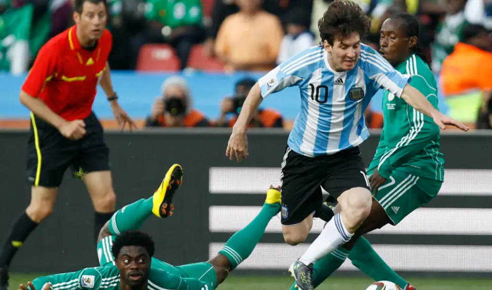 Argentina y Nigeria han protagonizado varios partidos en los mundiales de fútbol. Foto: AFP