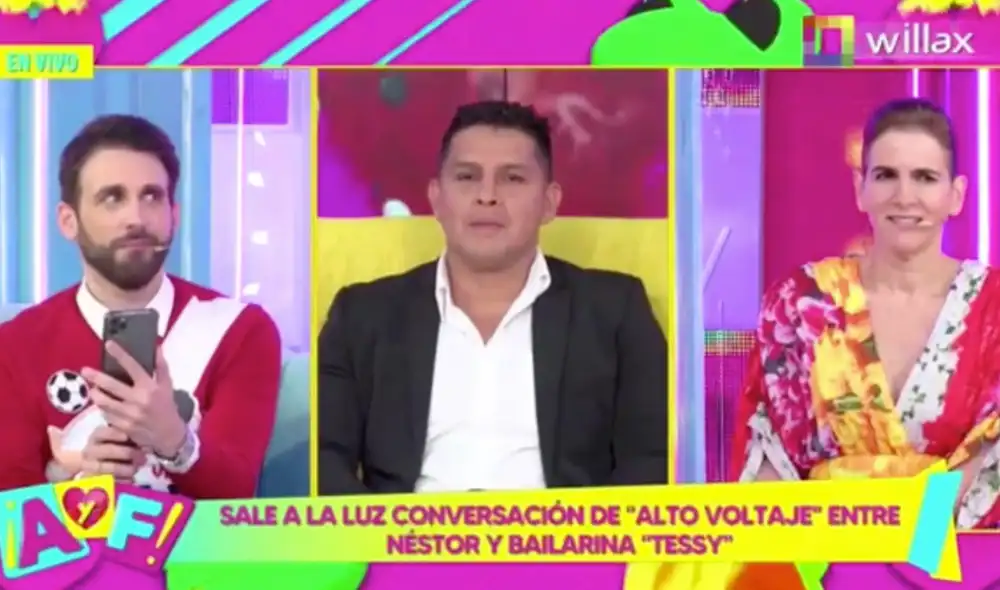 "Yo tengo mi conciencia tranquila", dijo Néstor Villanueva tras audios de alto voltaje con nueva bailarina. Foto: Amor y fuego/captura.