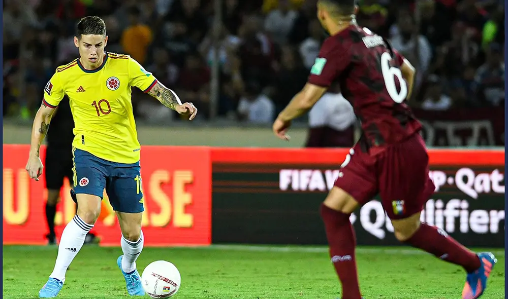 Colombia gana a Venezuela y sueña con el repechaje al Mundial Qatar 2022. Foto: @CONMEBOL Colombia gana a Venezuela y sueña con el repechaje al Mundial Qatar 2022. Foto: @CONMEBOL