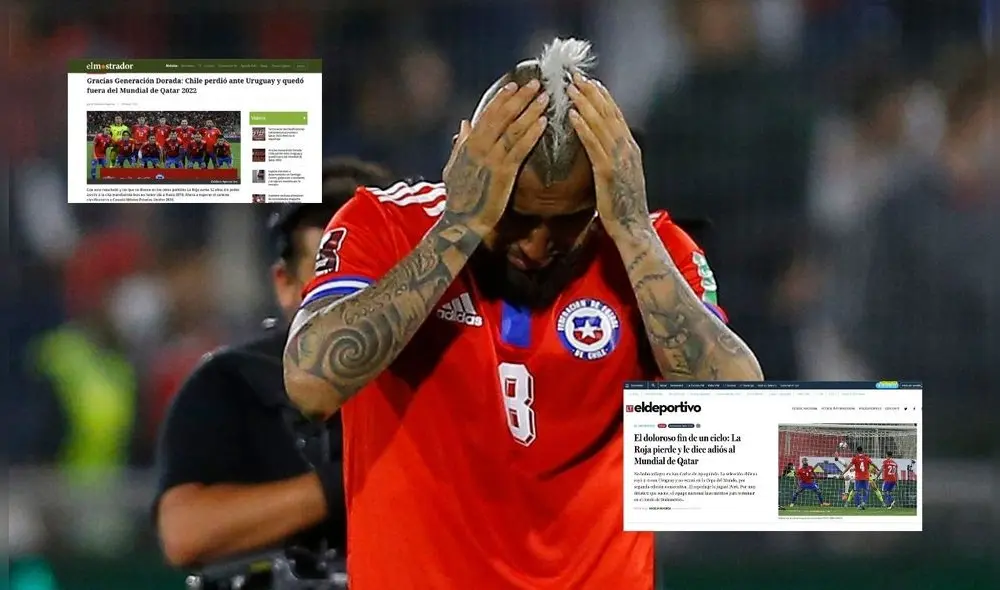 Chile quedó fuera de un Mundial por segunda vez consecutiva. Foto: composición/EFE/La Tercera/El Mostrador