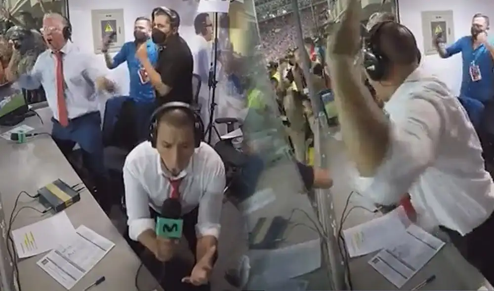 Así se vivió el primer gol de Gianluca Lapadula ante Paraguay en la cabina de televisión. Foto: captura Movistar Deportes Así se vivió el primer gol de Gianluca Lapadula ante Paraguay en la cabina de televisión. Foto: captura Movistar Deportes