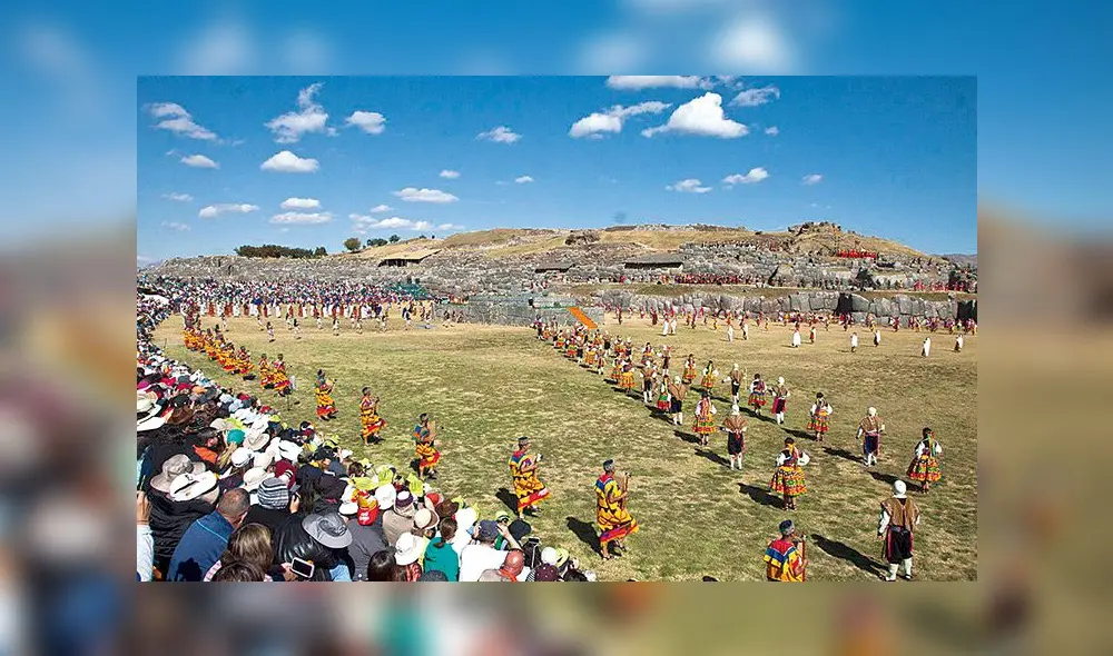 Escenificación. "Fiesta del Sol" se realiza cada año en la explanada de Sacsayhuamá. Foto: La República Escenificación. "Fiesta del Sol" se realiza cada año en la explanada de Sacsayhuamá. Foto: La República