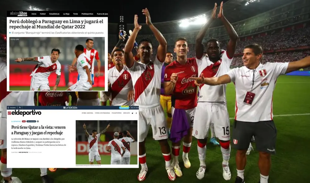 Los diarios internacionales destacaron que la selección peruana haya terminado quinta en Sudamérica. Foto: Twitter/Selección Perú Los diarios internacionales destacaron que la selección peruana haya terminado quinta en Sudamérica. Foto: Twitter/Selección Perú