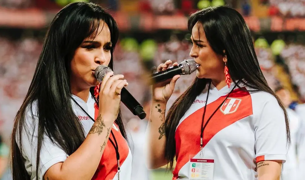 Daniela Darcourt sorprendió a todos en el Estadio Nacional. Foto: Daniela Darcourt/Instagram
