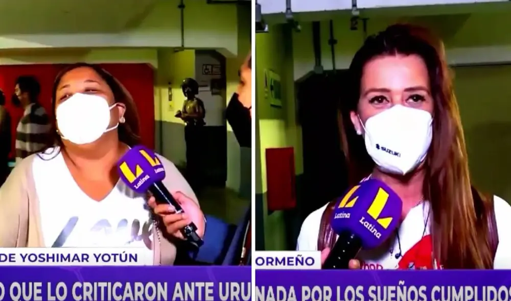 Las madres de Yotún y Ormeño declararon tras el pitazo final. Foto: captura/Latina TV