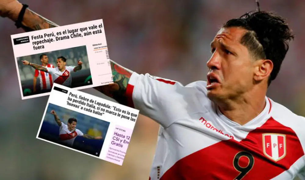 Gianluca Lapadula anotó el primer gol de Perú sobre Paraguay y fue destacado en Italia. Foto: composición/EFE