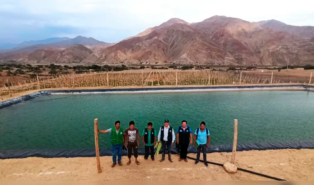 Reservorios almacenarán agua para beneficiar a agricultores del caserío Algarrobal en el distrito de San Benito. Foto: GRC