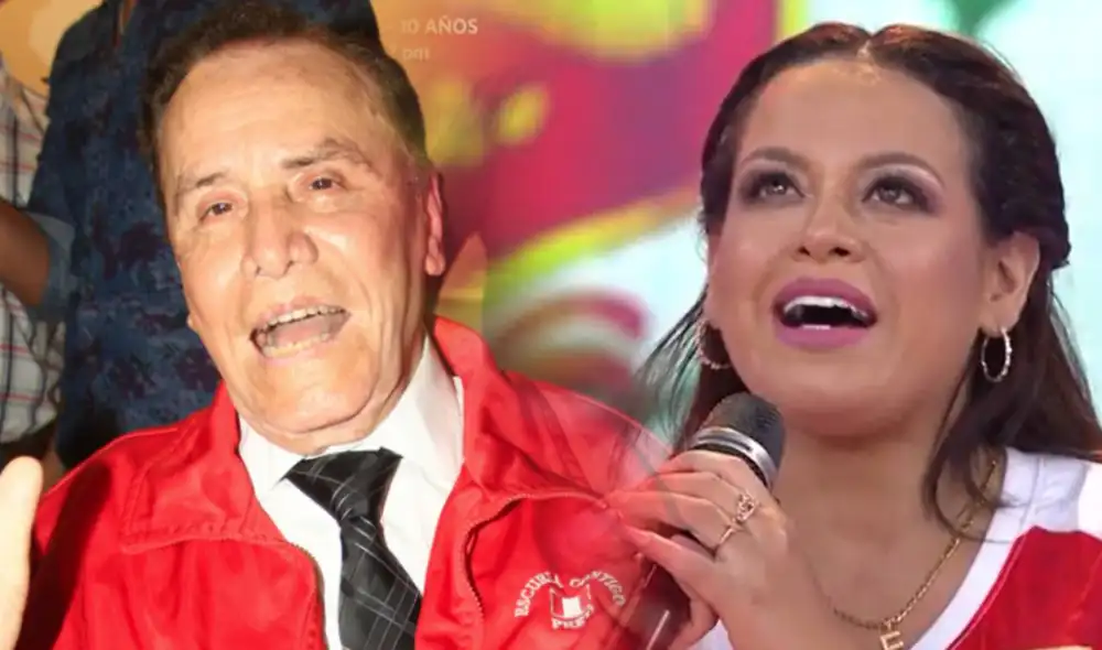 Flor Polo emocionada porque la hinchada de Perú cantó "Contigo Perú" tras victoria ante Paraguay. Foto: composición/ La República/ captura de América TV Flor Polo emocionada porque la hinchada de Perú cantó "Contigo Perú" tras victoria ante Paraguay. Foto: composición/ La República/ captura de América TV