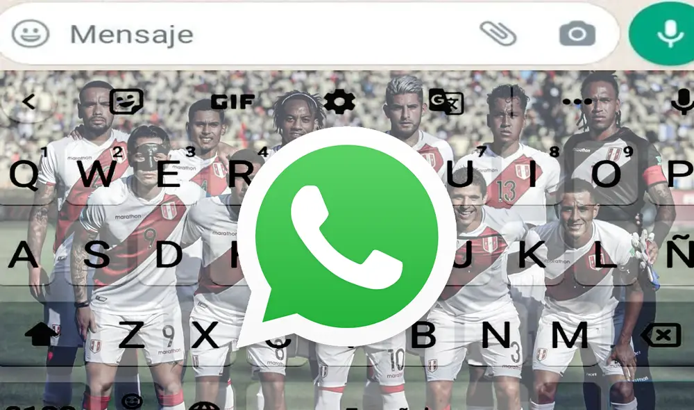 Descubre el truco para colocar la imagen de la selección en el teclado de WhatsApp. Foto: composición Jazmin Ceras / La República