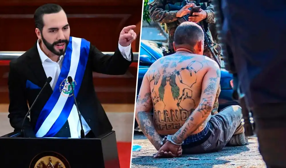 Con la entrada en vigor del estado de excepción constitucional quedaron suprimidos derechos fundamentales en el país centroamericano por un periodo de 30 días. Foto: composición LR - AFP / Video: Twitter Con la entrada en vigor del estado de excepción constitucional quedaron suprimidos derechos fundamentales en el país centroamericano por un periodo de 30 días. Foto: composición LR - AFP / Video: Twitter