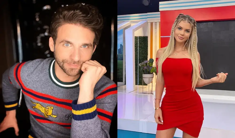 El conductor critica la forma de expresarse de Brunella Horna. Foto: Rodrigo González/Brunella Horna/Instagram