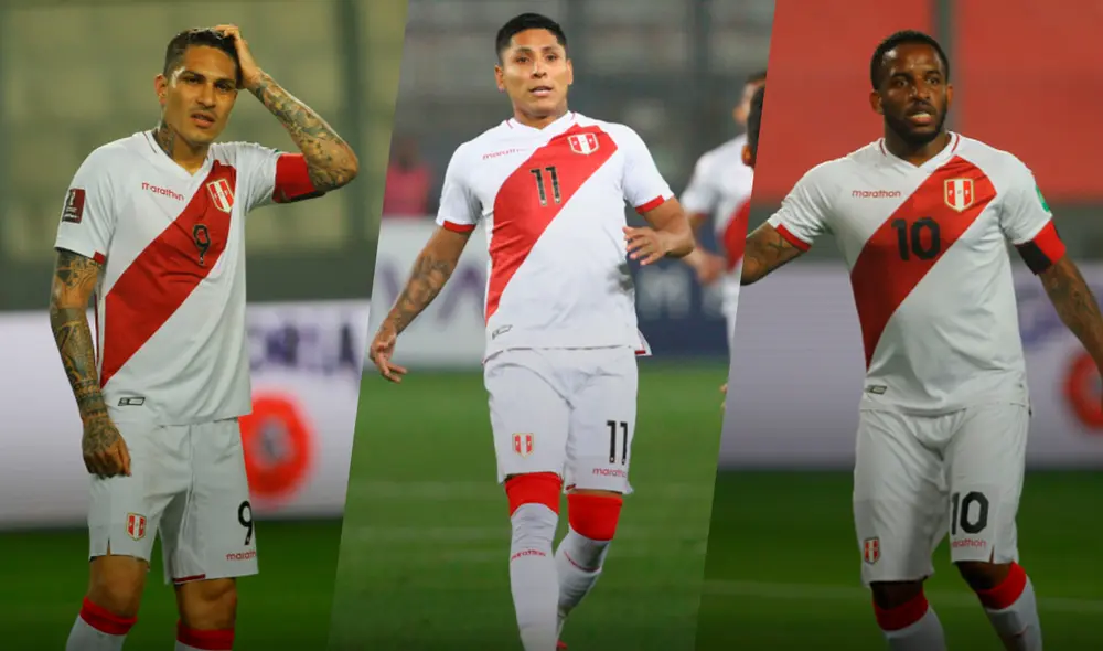 Paolo Guerrero, Raúl Ruidíaz y Jefferson Farfán habrían tenido su último proceso clasificatorio a un mundial. Foto: Composición GLR/Luis Jiménez/ La República