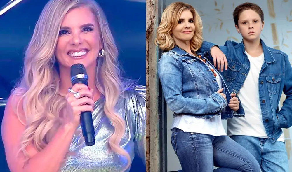 Johanna San Miguel orgullosa porque su hijo desea ser médico en el futuro. Foto: composición/ captura de América TV