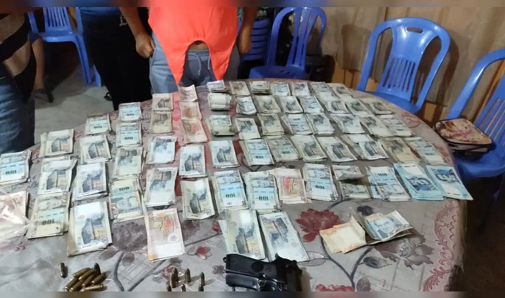 En allanamiento de las casas de los detenidos se halló S/ 64.000. Foto: MP