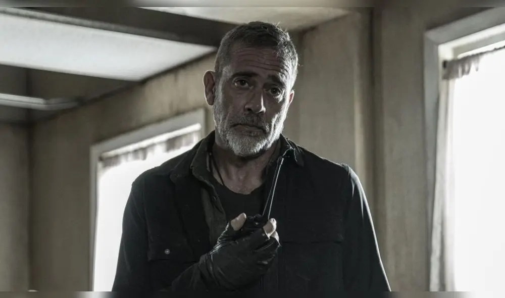 No fue la primera vez que el celular de Jeffrey Dean Morgan apareció en “The walking dead”. Foto: AMC.