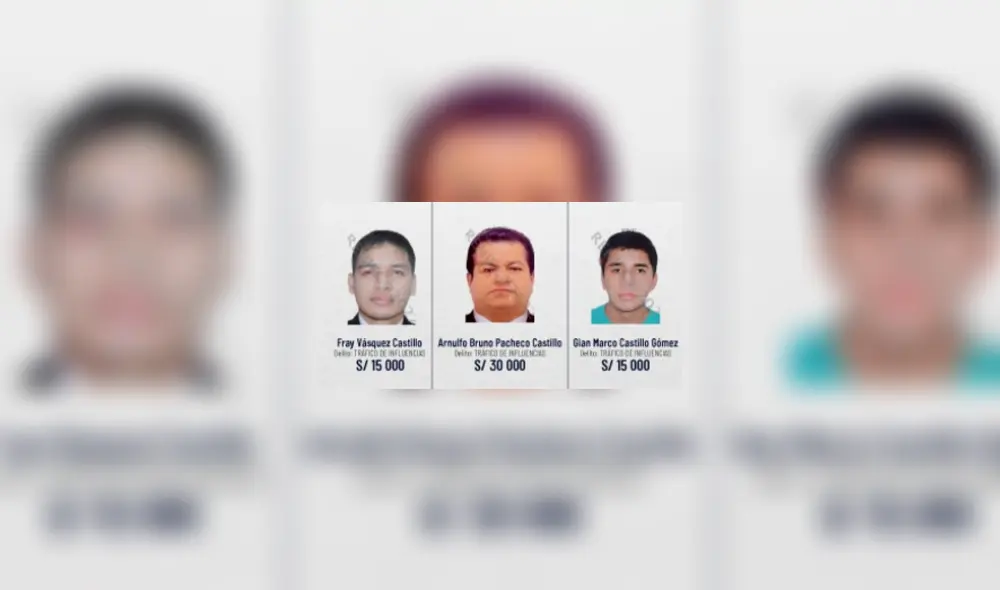 Bruno Pacheco y sobrinos del presidente son incluidos en Programa de Recompensas del Mininter.