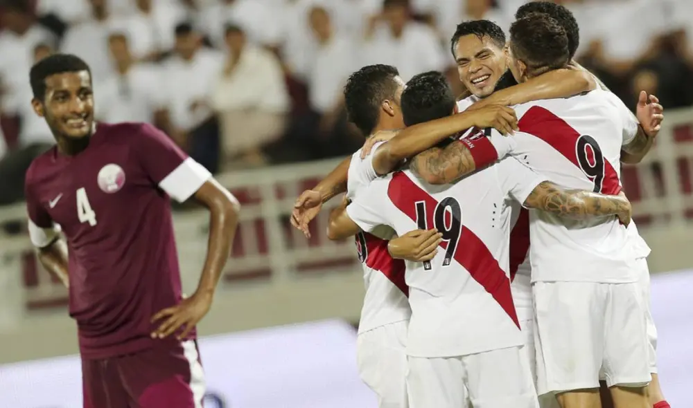 Perú se enfrentó a Qatar en el 2014. Los goles lo anotaron Callens y Guerrero. Foto: EFE