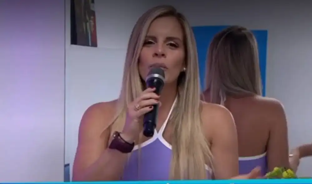 Alejandra Baigorria feliz con su relación con Said Palao. Foto: captura/Amperica Tv