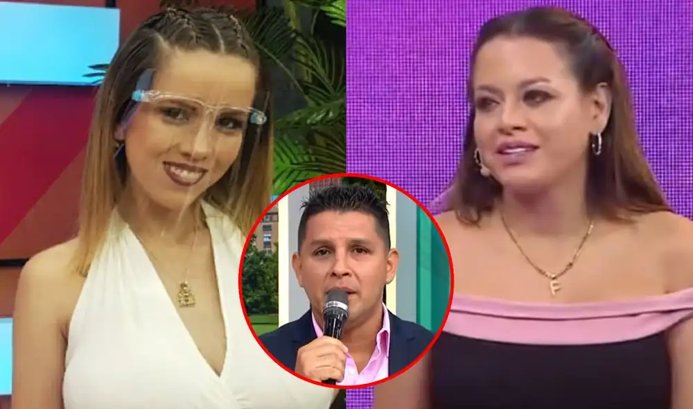 Greysi Ortega contenta por Flor Polo, quien alista trámites para divorciarse de Néstor Villanueva. Foto: composición/ María Pía Ponce / Urpi-LR/ captura de ATV/ captura de América TV Greysi Ortega contenta por Flor Polo, quien alista trámites para divorciarse de Néstor Villanueva. Foto: composición/ María Pía Ponce / Urpi-LR/ captura de ATV/ captura de América TV