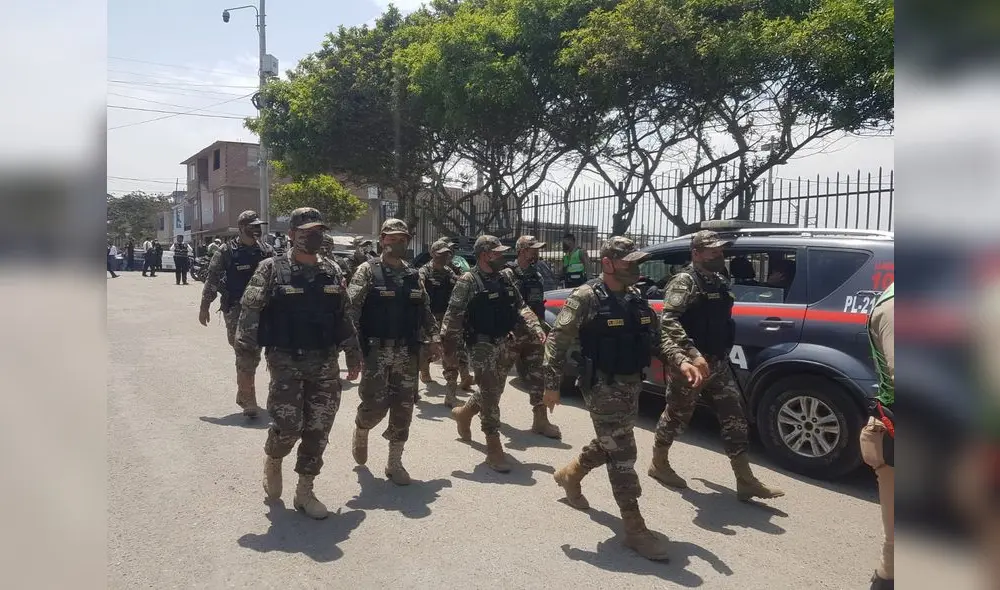 Policías llegados por estado de emergencia estuvieron en El Porvenir. Foto: J. Mendoza/La República