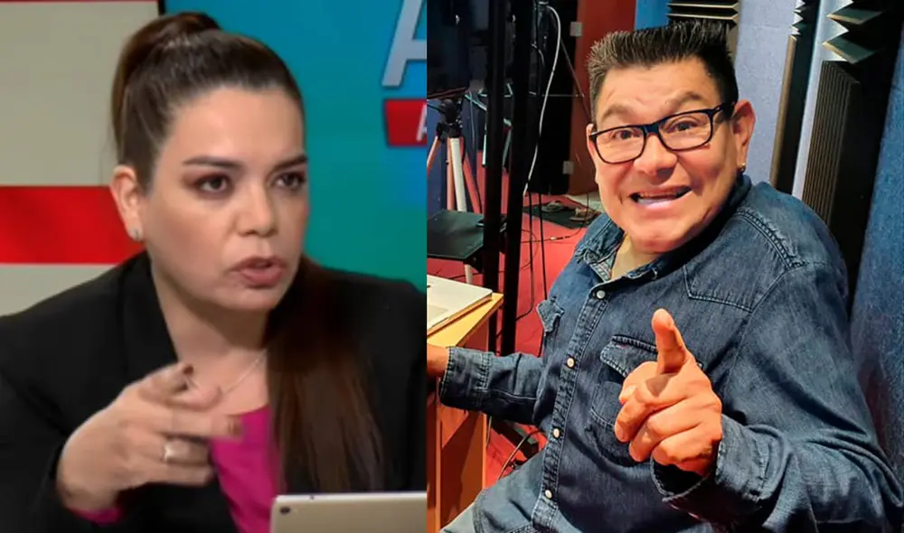 Milagros Leiva se habría peleado con el equipo de Dilbert Aguilar por un espacio de estacionamiento. Foto: composición/captura de Willax/GLR Milagros Leiva se habría peleado con el equipo de Dilbert Aguilar por un espacio de estacionamiento. Foto: composición/captura de Willax/GLR