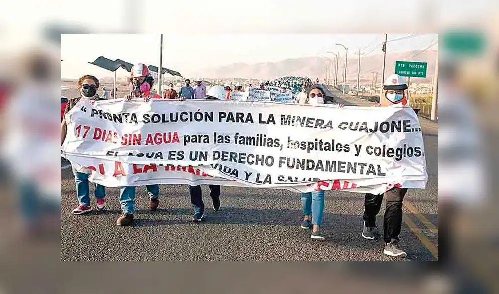 Pérdidas. La minera sostiene que trata de evitar el cierre temporal de la mina a causa de las pérdidas millonarias por el bloqueo de la línea férrea. Foto: La República