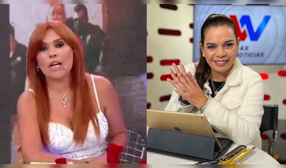 Magaly Medina criticó la actitud que tuvo Milagros Leiva con los músicos del cantante Dilbert Aguilar. Foto: composición captura de ATV/Milagros Leiva-Instagram