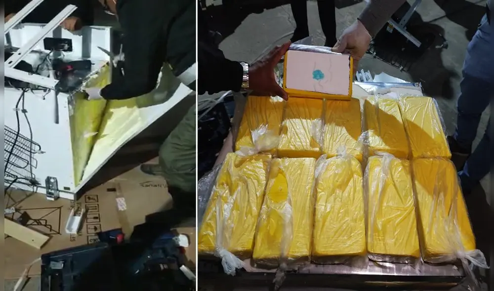 Las paredes con silicona en la congeladora generaron la sospecha. Foto: PNP Las paredes con silicona en la congeladora generaron la sospecha. Foto: PNP