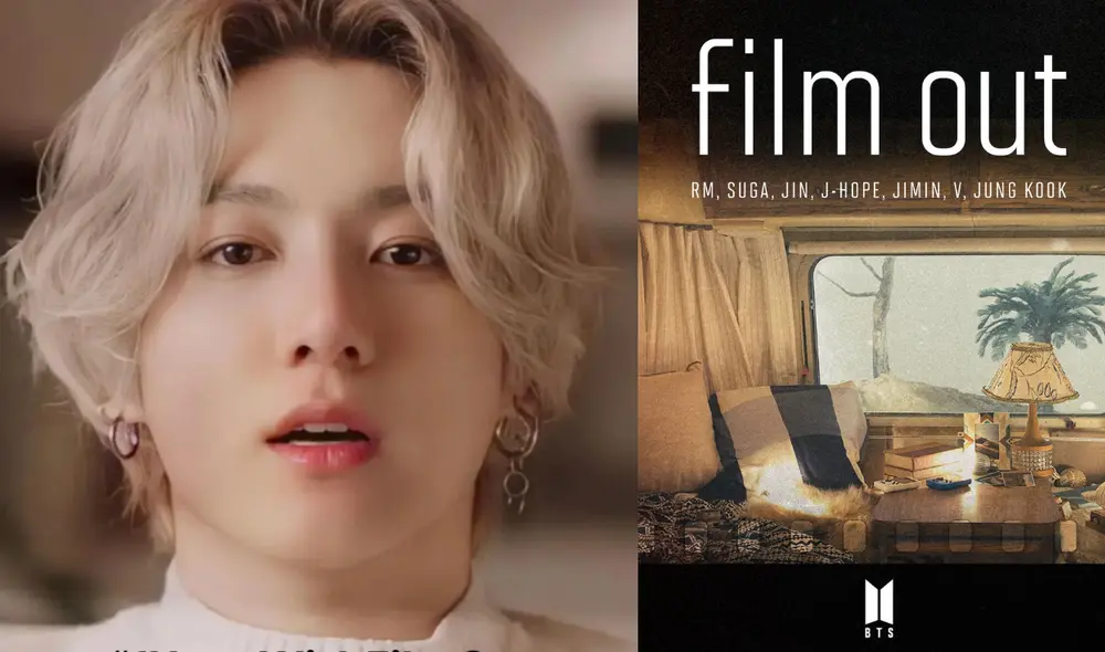 Canción compuesta por Jungkook, "Film out", logró hazaña en Billboard Hot 100. Foto: composición Twitter @WWHYline92 / Hybe