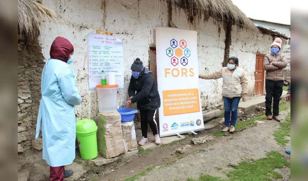 Buscan la prevención de contagios de COVID-19. Foto: CARE Perú Buscan la prevención de contagios de COVID-19. Foto: CARE Perú