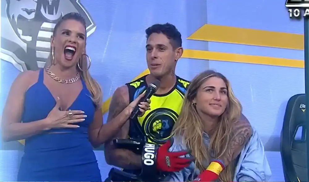 Hugo García le dedicó su primer punto obtenido en EEG a Alessia Rovegno. Foto: captura América TV Hugo García le dedicó su primer punto obtenido en EEG a Alessia Rovegno. Foto: captura América TV