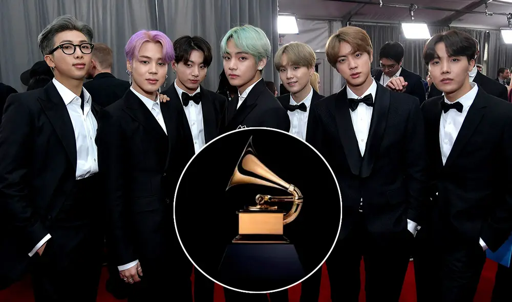 BTS asistió por primera vez a los Grammy en 2019. Foto: AFP/Recording Academy