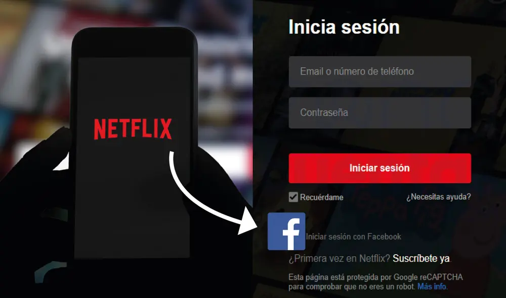 Los usuarios deberán usar otros métodos para iniciar sesión. Foto: composición LR/ Unsplash - captura Netflix