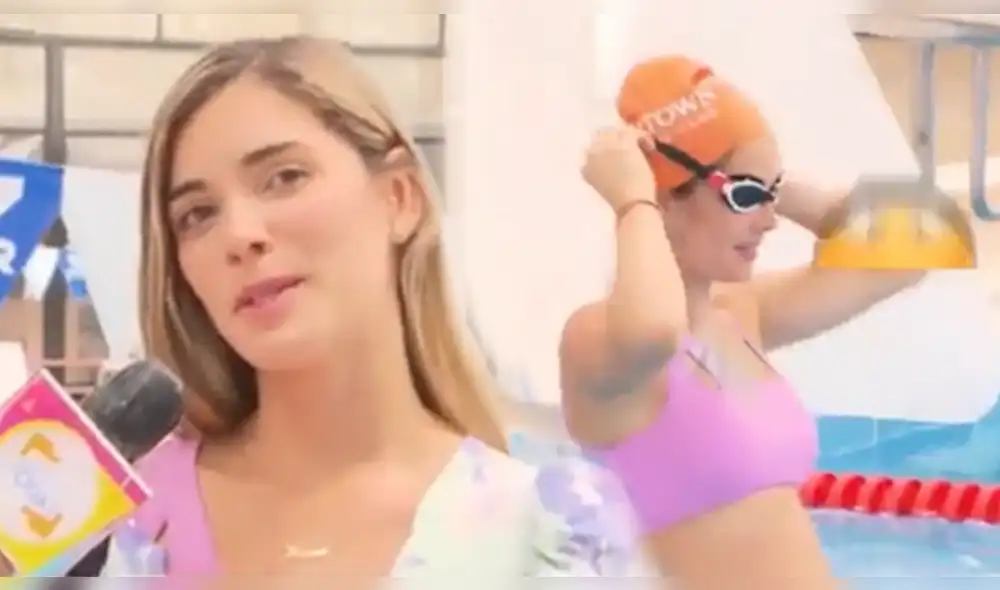 Korina Rivadeneira tiene 4 meses de gestación. Foto: composición/captura América TV