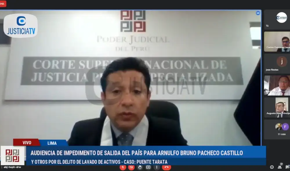 Ministerio Público pide que medida también sea impuesta contra otros 11 implicados, de los cuales 8 son investigados por el caso Puente Tarata III. Foto: captura