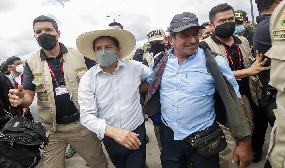 Pedro Castillo se disculpó tras declaraciones contra los transportistas desde la región San Martín, en Cajamarca. Foto: Presidencia Pedro Castillo se disculpó tras declaraciones contra los transportistas desde la región San Martín, en Cajamarca. Foto: Presidencia