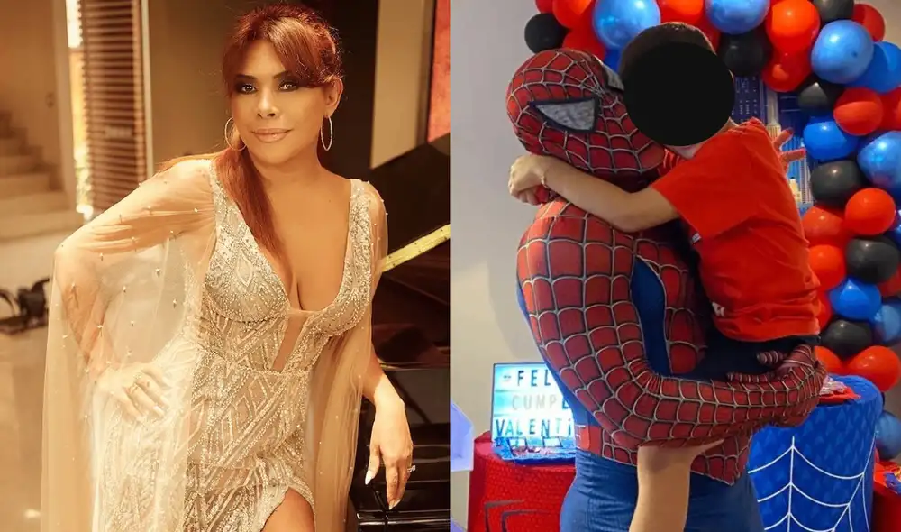 La conductora felicitó al padre de familia por la fiesta que le organizó a su menor hijo. Foto: Magaly Medina/Christian Domínguez/Instagram La conductora felicitó al padre de familia por la fiesta que le organizó a su menor hijo. Foto: Magaly Medina/Christian Domínguez/Instagram