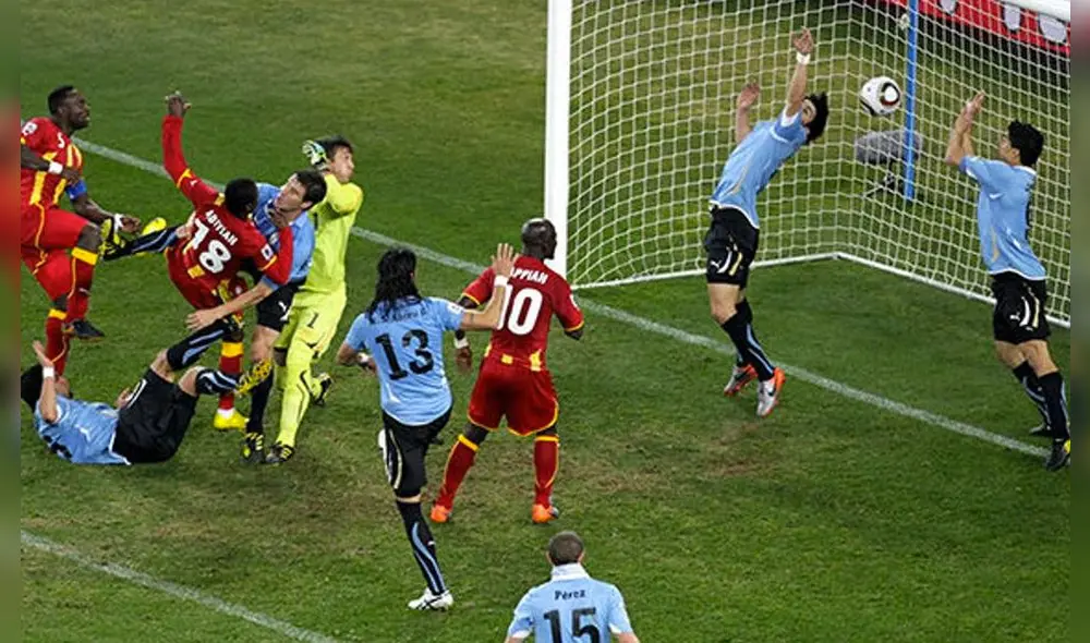 Uruguay y Ghana volverán a enfrentarse en un mundial después de 12 años. Foto: EFE Uruguay y Ghana volverán a enfrentarse en un mundial después de 12 años. Foto: EFE