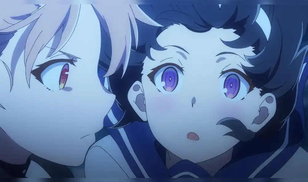 Menou y Akari en el episodio dos de "Shokei shoujo no virgin Road". Foto: J. C. Staff