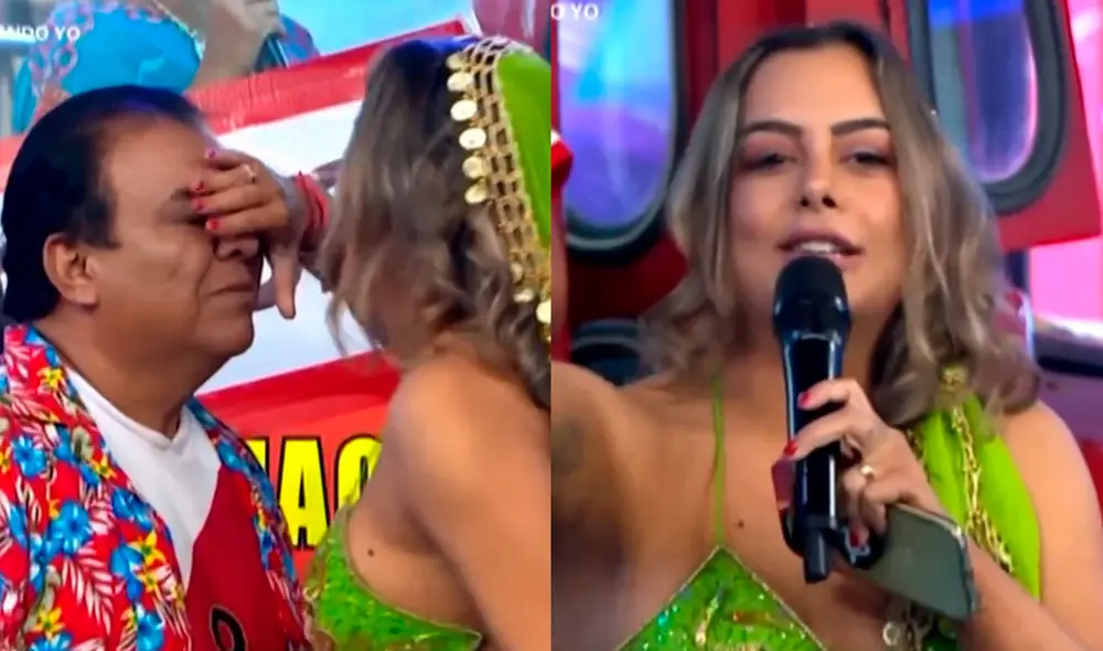 Manolo Rojas se emocionó por el gesto de Larissa Riquelme, quien estuvo en Lima para el partido de Perú vs. Paraguay. Foto: captura/América TV