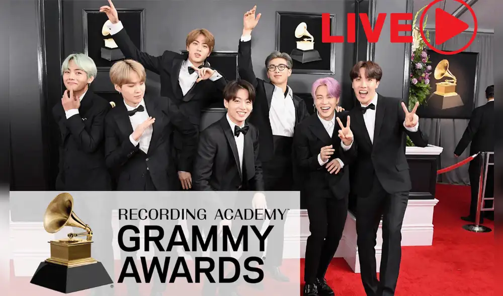 BTS sorprenderá a sus fans en los Grammys 2022. Foto composición: Vogue y Grammys Awards.