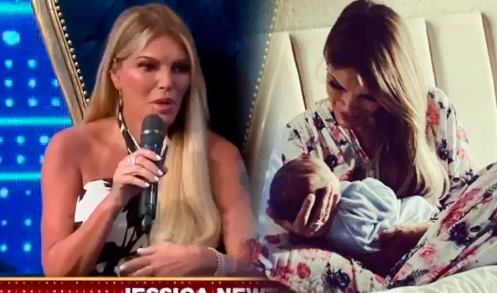 Jessica Newton compartió el tierno momento que vive con su nieto. Foto: captura/Panamericana TV/Instagram