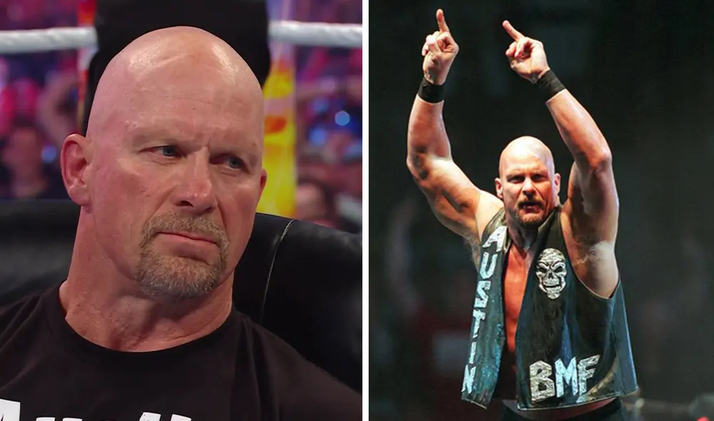 'Stone Cold' Steve Austin fue 6 veces campeón de la WWE. Foto: composición/WWE