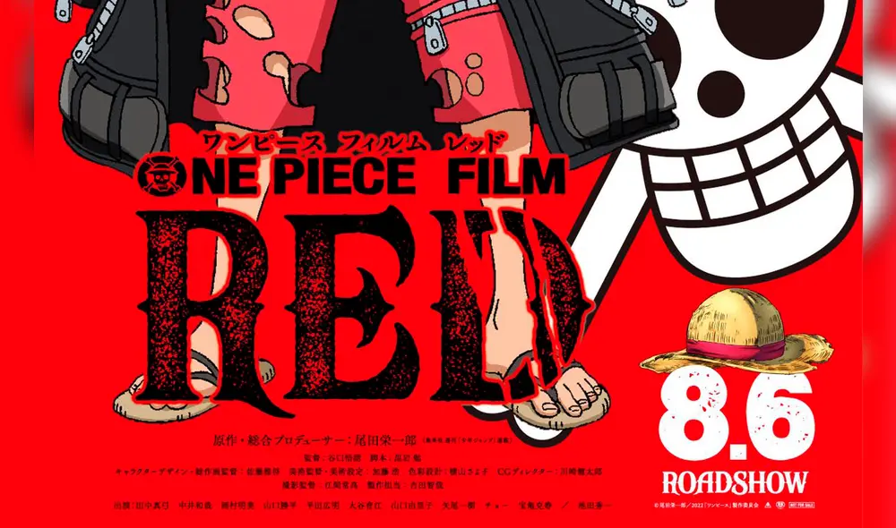 El nuevo visual de la película "One Piece Film Red". Foto: @OP_FIILMRED