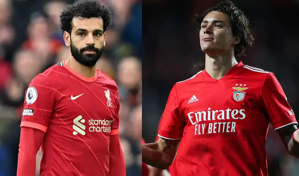 Darwin Núñez y Mohamed Salah son las principales figuras en el Benfica vs. Liverpool. Foto: composición / LR. Darwin Núñez y Mohamed Salah son las principales figuras en el Benfica vs. Liverpool. Foto: composición / LR.