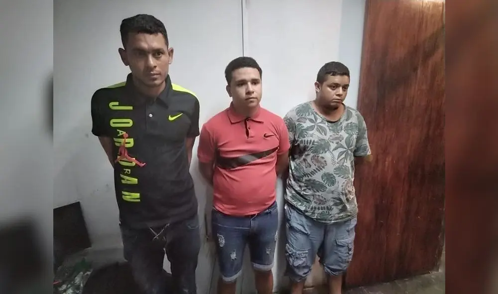 Sujetos bajaron de un auto en actitud sospechosa y fueron detenidos. Foto: PNP