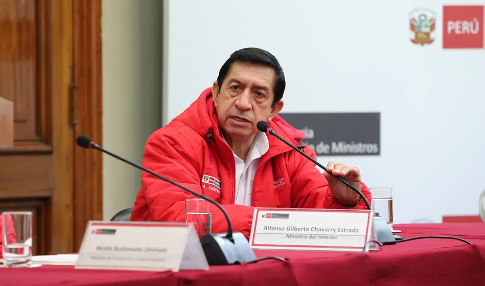 El ministro Alfonso Chávarry aseguró que la Policía Nacional manejó las protestas en Huancayo “con mucho tino”. Foto: PCM El ministro Alfonso Chávarry aseguró que la Policía Nacional manejó las protestas en Huancayo “con mucho tino”. Foto: PCM