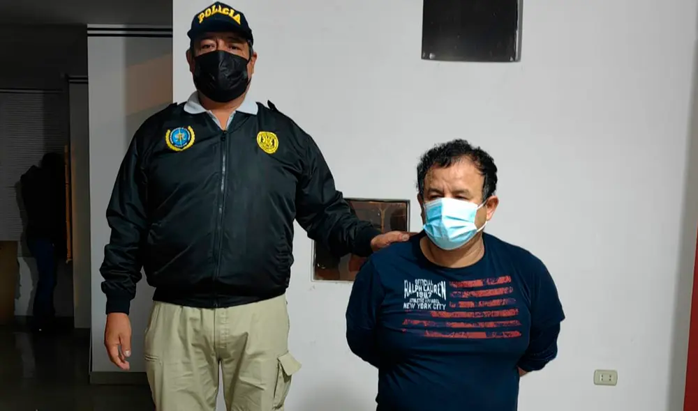 Momento de la captura de Waldys Vilcapoma en Junín. Foto: difusión