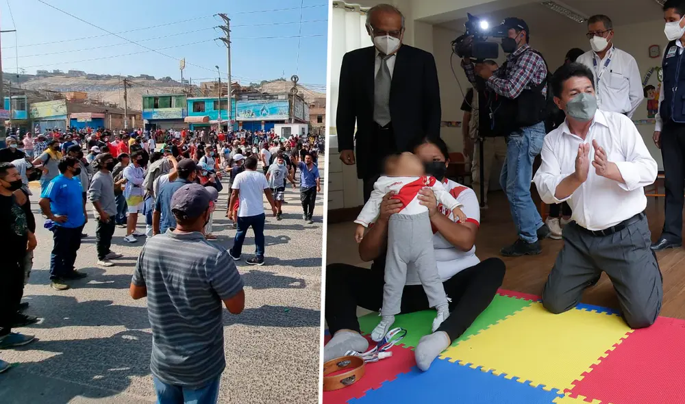 En Huancayo pidieron la presencia del jefe de Estado para dar solución al conflicto. Foto: Presidencia / Mary Luz Aranda (URPI-LR)